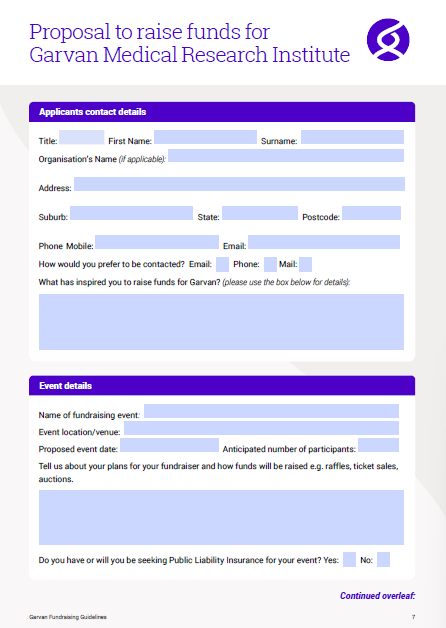Fundraising Guidelines & Application